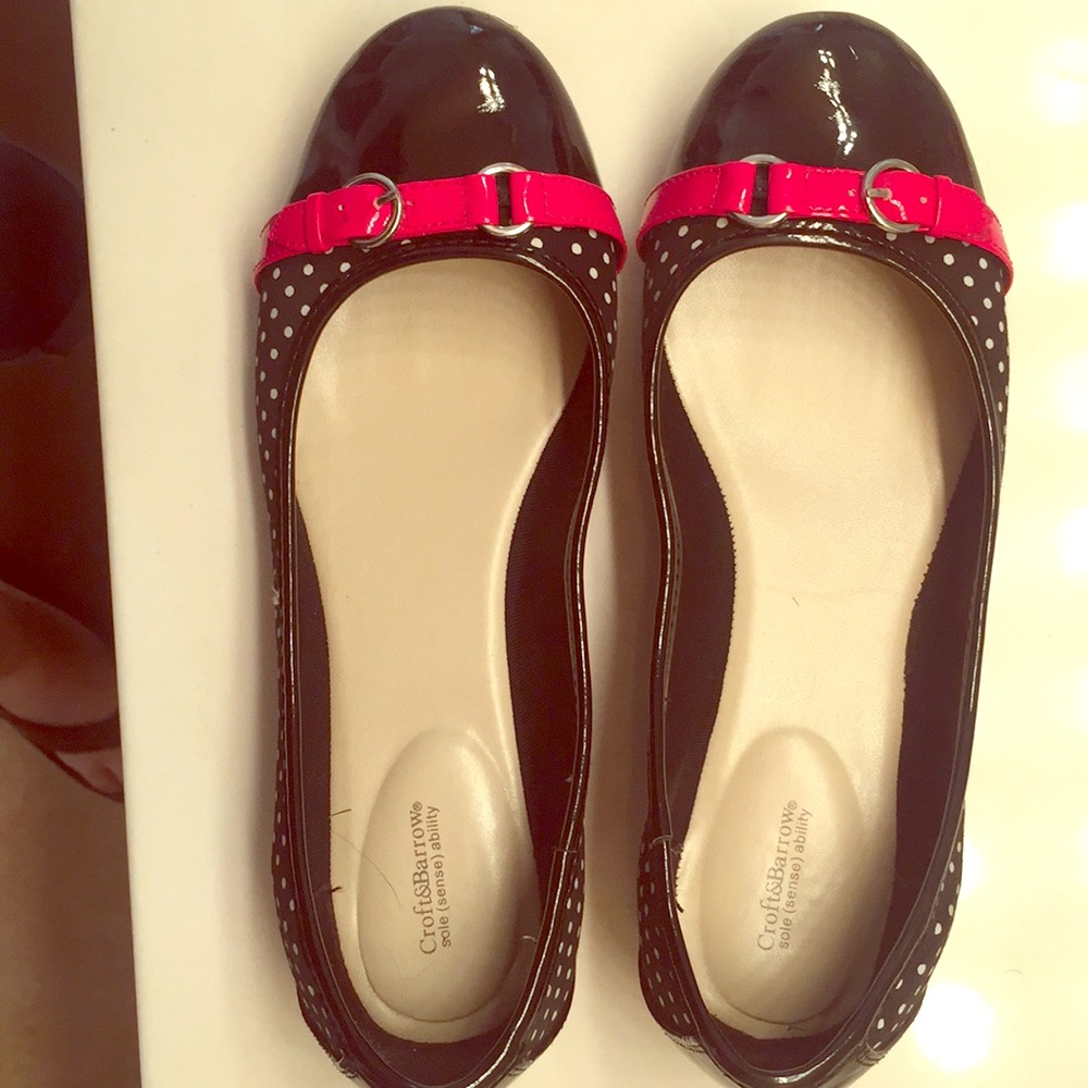 Polka dot flats